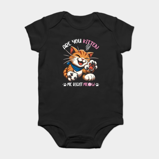 Cute Cat Claw Baby Bodysuit by JessArty
